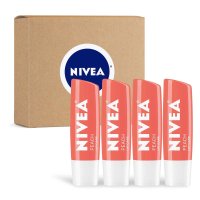 니베아 피치 복숭아 립케어 립밤 NIVEA Peach 4.8g x4