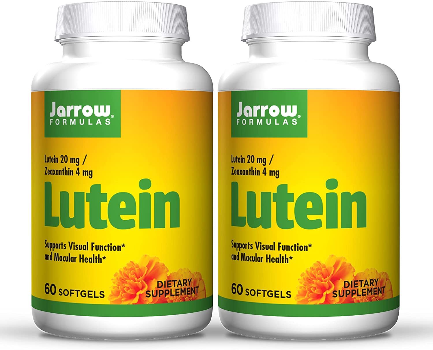 Jarrow Formulas <b>루테인</b> 20 mg 60 소프트젤 2팩 120회분