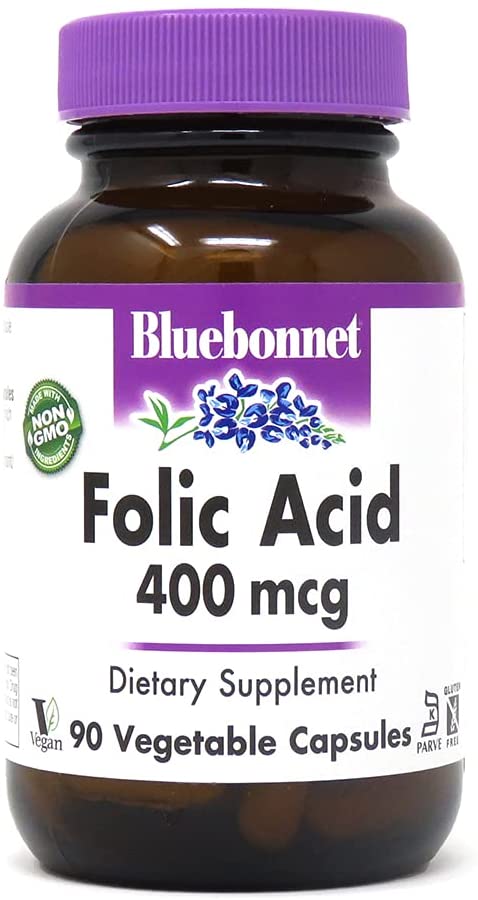 BlueBonnet Nutrition <b>엽산</b> 400 mcg 90 카운트