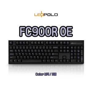 레오폴드 FC900R OE 키 캡 (블랙/퍼플) 104KEY 유선 [영문자판]