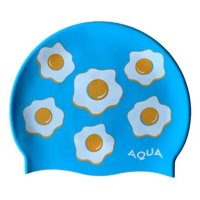 아쿠아 에그 해드 블루 수모 수영모자 AQUA Egg Head - Blue Silicone Swim Cap