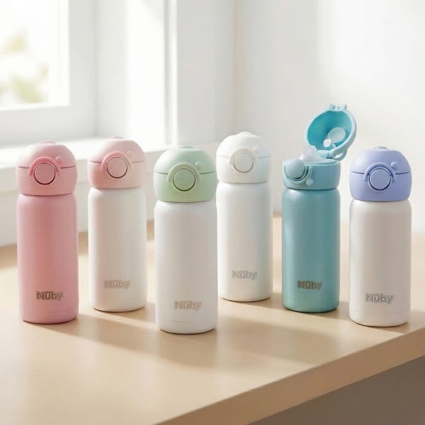 슈퍼적립 누비 스텐 원터치 물병 300ml 텀블러 아기빨대컵 어린이집 유치원 준비물