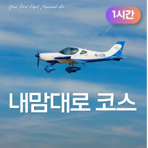 [1시간] 화성 하늘누리 비행교육원 경비행기 체험비행