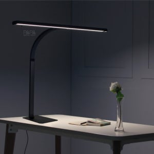 파파 LED 와이드 스탠드 조명 800B 블랙 스탠드타입 등 독서 5단계 밝기조절 책상 탁상 학습용 사무용