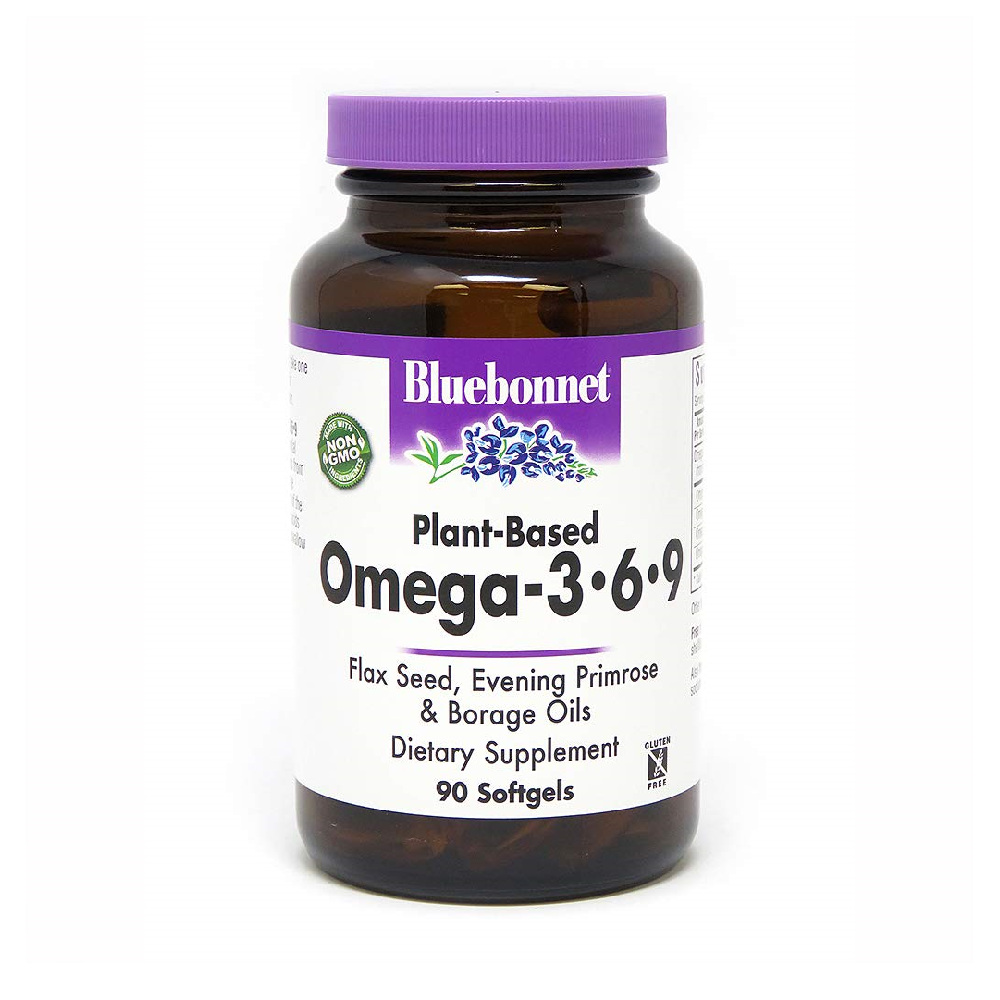 블루보넷 뉴트리션 <b>플랜트</b> <b>베이스드 오메가</b> <b>3-6-9</b> 소프트젤 90정