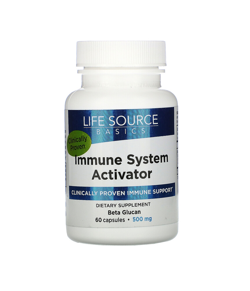 라이프 소스 베이직 <b>WGP</b> 베타글루칸 500mg 60캡슐 맥주효모 <b>Life Source Basics</b>