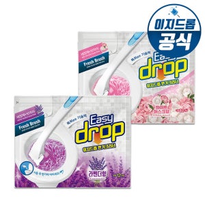 이지드롭 변기크리너 변기솔 리필 24개입 핸들미포함 청소도구 클리너 변기세정제