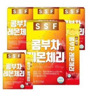 콤부차 레몬 체리 2+2 총 120포 유산균 분말 스틱 스코비 구연산 비타민C함유 순수식품
