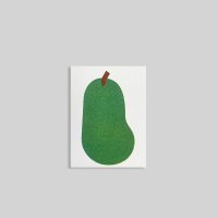 Comice Pear Mini Card 코미스 배 일러스트 미니카드 리소인쇄카드 리소그라피