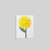 Dandelion Mini Card 민들레 일러스트 미니카드 리소인쇄카드 리소그라피