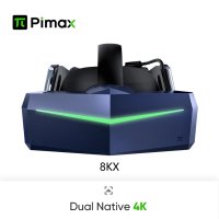 쌍안경 망원경 pimax vision 8kx vr 헤드셋 가상 현실 안경 3d helmet for pc hd 76802160 support steamvr oculus home