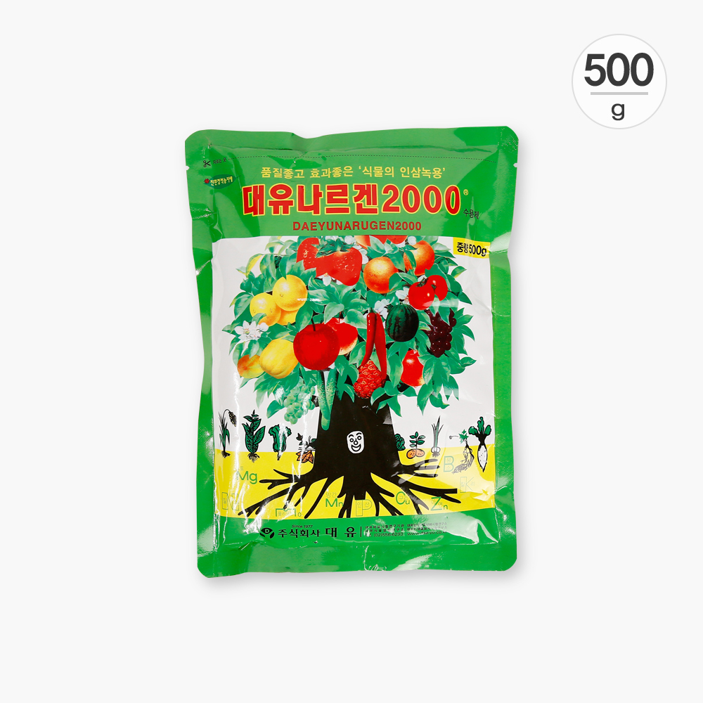 데팡스 대유 나르겐 500g 칼리 붕소 복합비료 식물영양제 미량 요소 비료