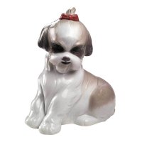 Nao by Lladro 야드로 나오 작은 조각상 팜페레드 시츄 강아지 도자기 피겨린 Pampered Shih-Tzu