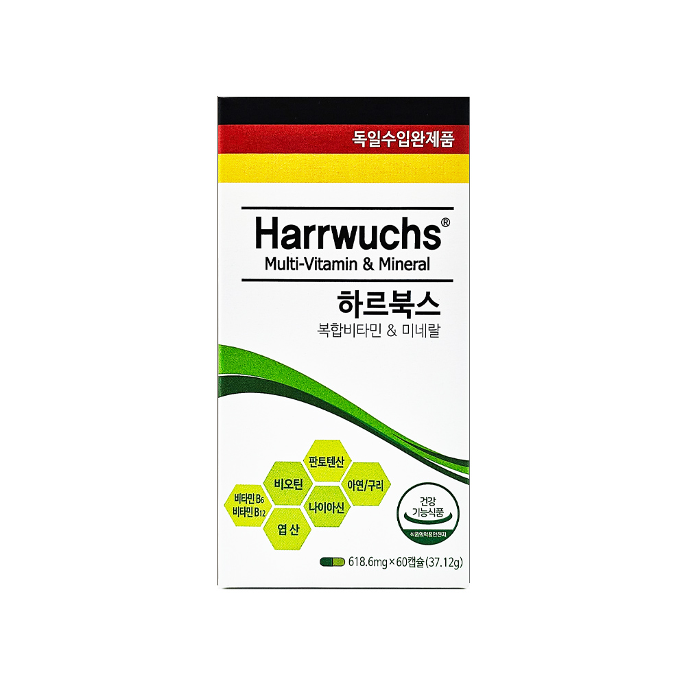 하르북스 복합비타민 &amp; 미네랄 618.6mg × 60캡슐
