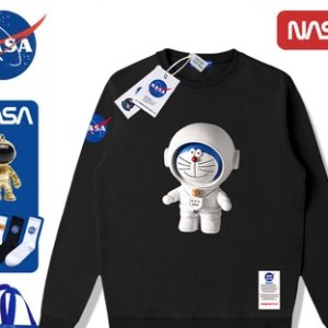 NASA 남성 티셔츠 NASA 유나이티드 도라에몽 2022 봄 맨투맨 남성 패션즈 커