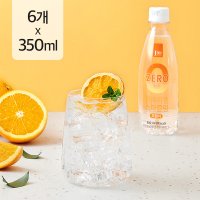 1am 원에이엠 스파클링 오렌지 350ml x 6개 / 탄산수 제로칼로리 탄산음료 페트