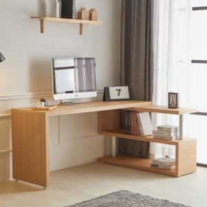 리아나 L자형 책상 기역자 ㄱ자형 컴퓨터 책상 겸 테이블 1600