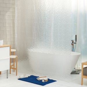 유니킨 3D 투명 비닐 방수 화장실 욕실 샤워 커튼 커텐 WC120180