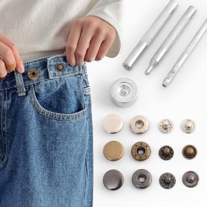 월데코 똑딱이단추 스냅 허리조절 티단추 스프링도트 단추 30세트 3컬러