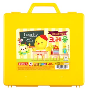 노랑병아리 크레용 동아 크레파스 48색, 1개