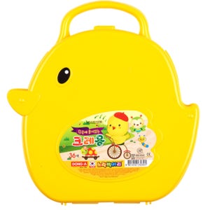 노랑병아리 크레용 동아 크레파스 36색, 1개