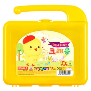 노랑병아리 크레용 동아 크레파스 18색, 1개