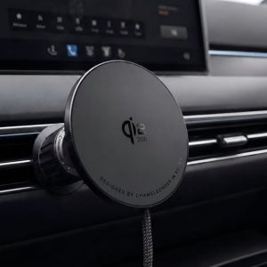 카멜레온360 Qi2.2 25W 맥세이프 차량용 핸드폰 거치대 무선 충전기 마그네틱 엣지