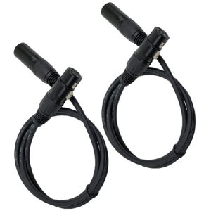 BESTON DMF-1B 카나레 L-2T2S 캐논 선 1M 1+1 블랙 xlr 케이블