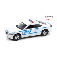 미국 그린라이트 1:43 Castle 닷지 차저 NYPD 다이캐스트 미니카 모형 자동차