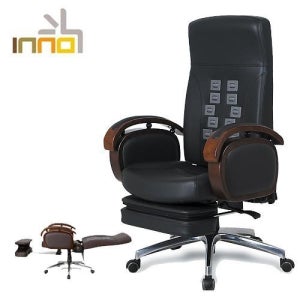 중역용 침대형 서재의자 이노체어 ING310 천연소가죽