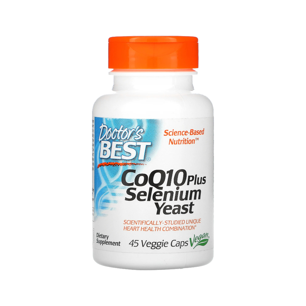 Doctor’s Best 닥터스베스트 코큐텐 셀레늄 이스트 45베지캡슐 <b>CoQ10 Plus Selenium Yeast</b> 비건