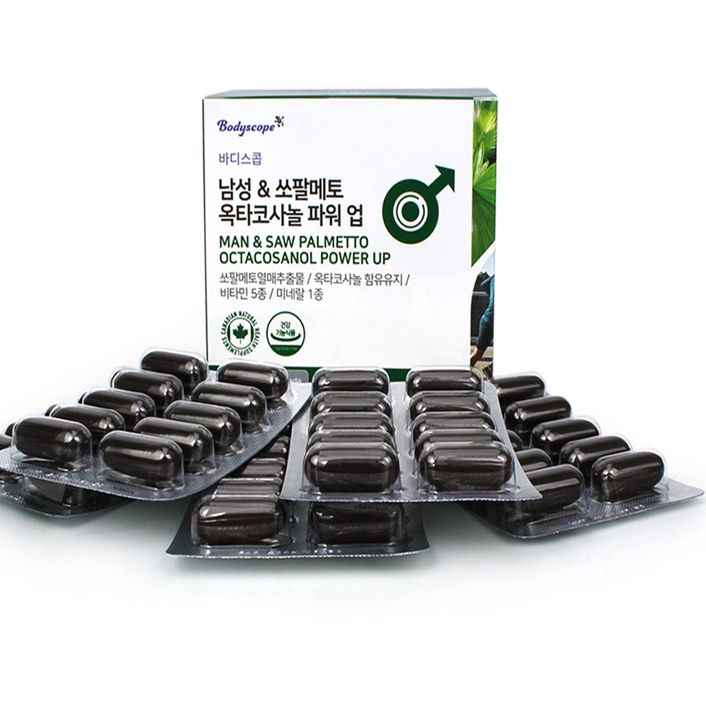 쏘팔메토성분에좋은음식 옥타코사놀 아연 1300mg 90캡슐 3개월