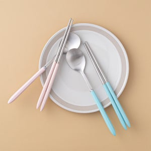 [1+1] 리유네 무광 실버 스텐 육각 수저세트