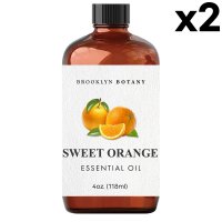 Brooklyn Botany 브루클린 보타니 스위트 오렌지 에센셜 오일 118ml 2팩