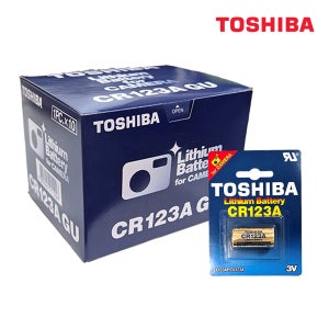 도시바 CR123A 3V 카메라용 리튬 건전지 10개입