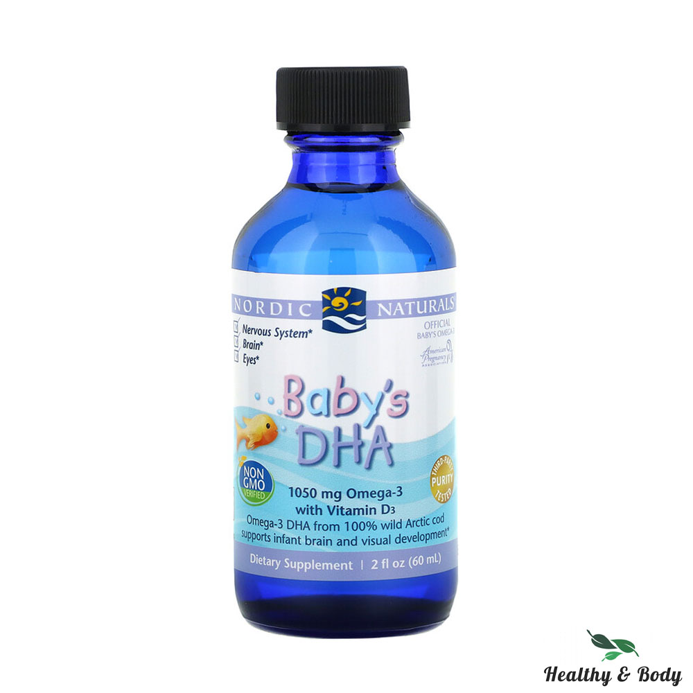 노르딕 내추럴스 <b>베이비 DHA 1050mg</b> 비타민 D3함유 액상형 60ml X1병