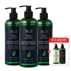 [3+1] 띵코 TC-7 다시마 씨위드 허브 두피 클리닉 샴푸 500ml 3개 택1 총4개