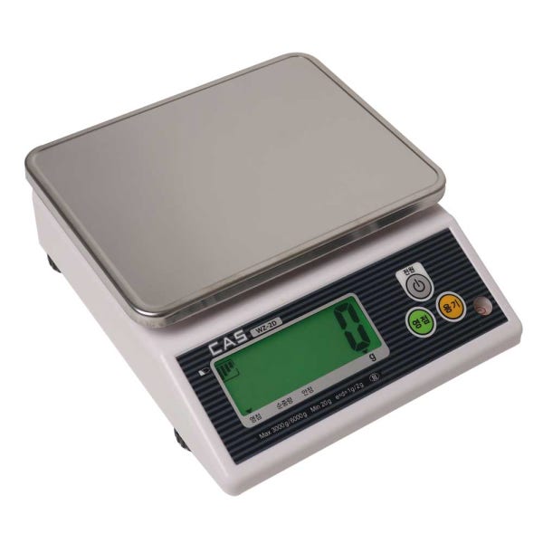 카스 디지털 전자저울 6kg 계량 WZ-2D 주방 업소용 홈베이킹 저울