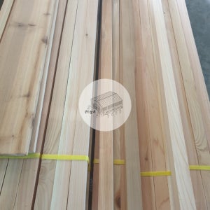 우드창고 북미산 적삼목 유절 구조재 38X38X3000mm 붉은톤목재 천연방부목 피톤치드