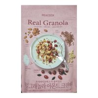 피코크 그래놀라 아몬드 크랜베리 Real Granola 380g