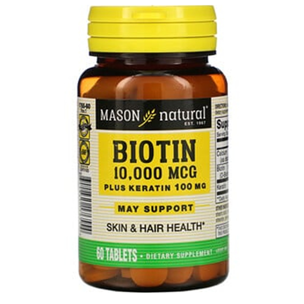 메이슨 네츄럴 <b>비오틴 케라틴 10000mcg</b> 60정 1개