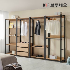 보루네오 슈랑크 드레스룸 시스템 옷장 3200 Q 시스템장 세트