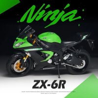 다이캐스트 오토바이 모터 바이크 스쿠터 수집 112 가와사키 닌자 zx-6r 레이싱