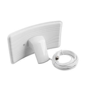 TV안테나 실내용 커브드 4K UHD 디지털 TV 안테나 지상파 방송 화이트 AP0546