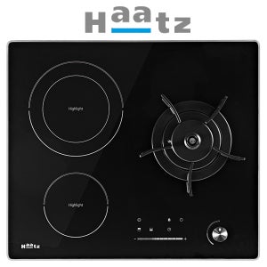 하츠 빌트인 가스하이브리드전기쿡탑 3구 GEC-3601GAH/가스1+하이라이트2