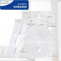 LED모듈 교체 주방 거실등 방등 욕실 전등 LED기판 원형 사각 리폼 자석 안정기 세트