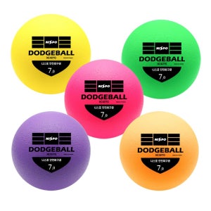 니스포 소프트 안전 피구공 3호(7인치 18Cm) 폼 볼 학교 체육수업