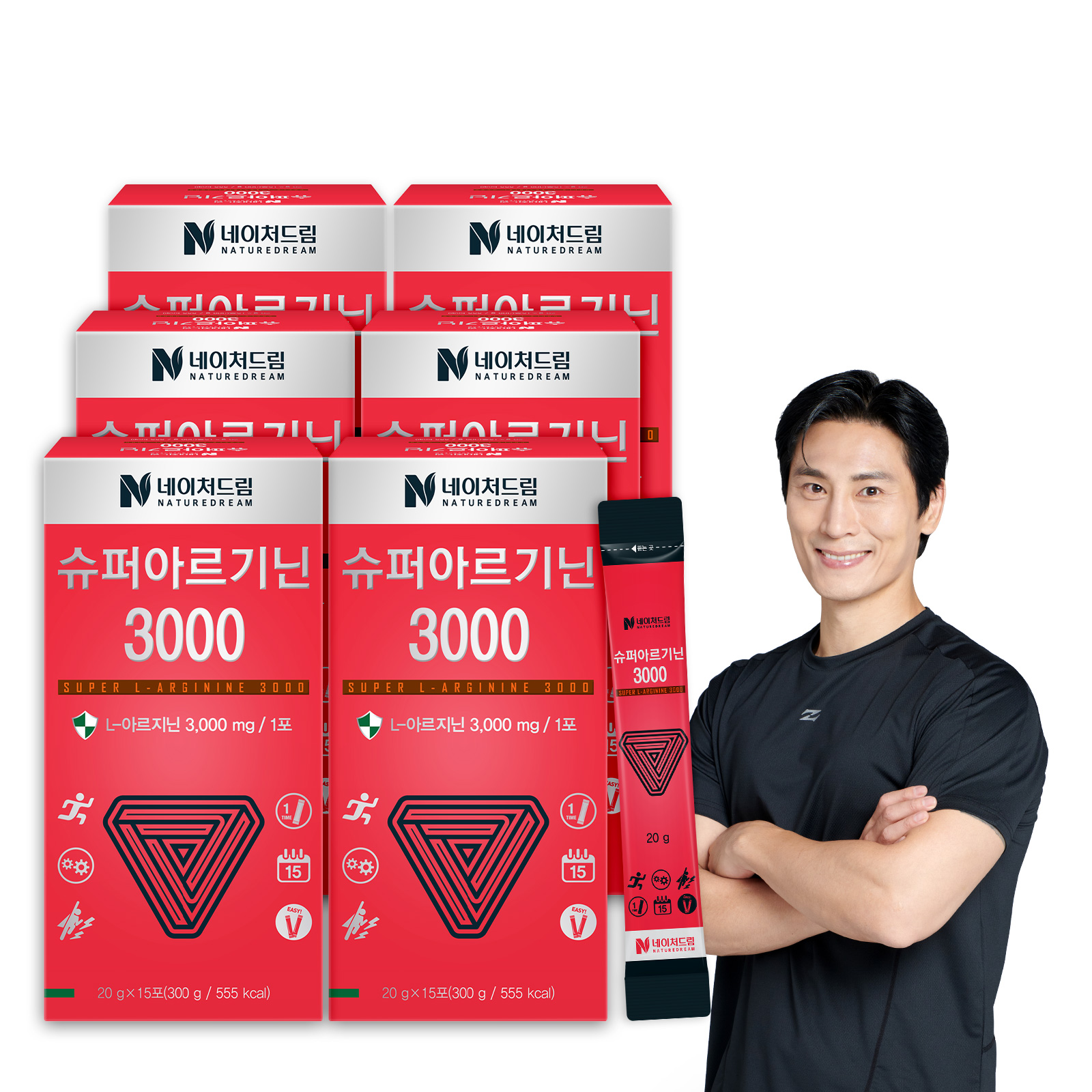 <b>네이처드림</b> 슈퍼<b>아르기닌</b>3000 3+3박스/총6박스(90포) L<b>아르기닌</b> 타우린 액상형 스틱