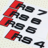 아우디 레터링 RS4 RS5 RS6 RS7 크롬엠블럼 블랙앰블럼