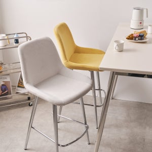 편한 홈바의자 아일랜드식탁 패브릭 높은 의자 슈리